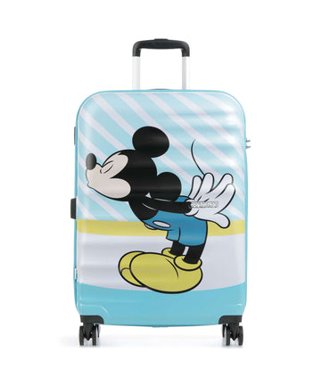 American Tourister Wavebreaker Disney Valigia trolley (4 ruote) mickey blue kiss