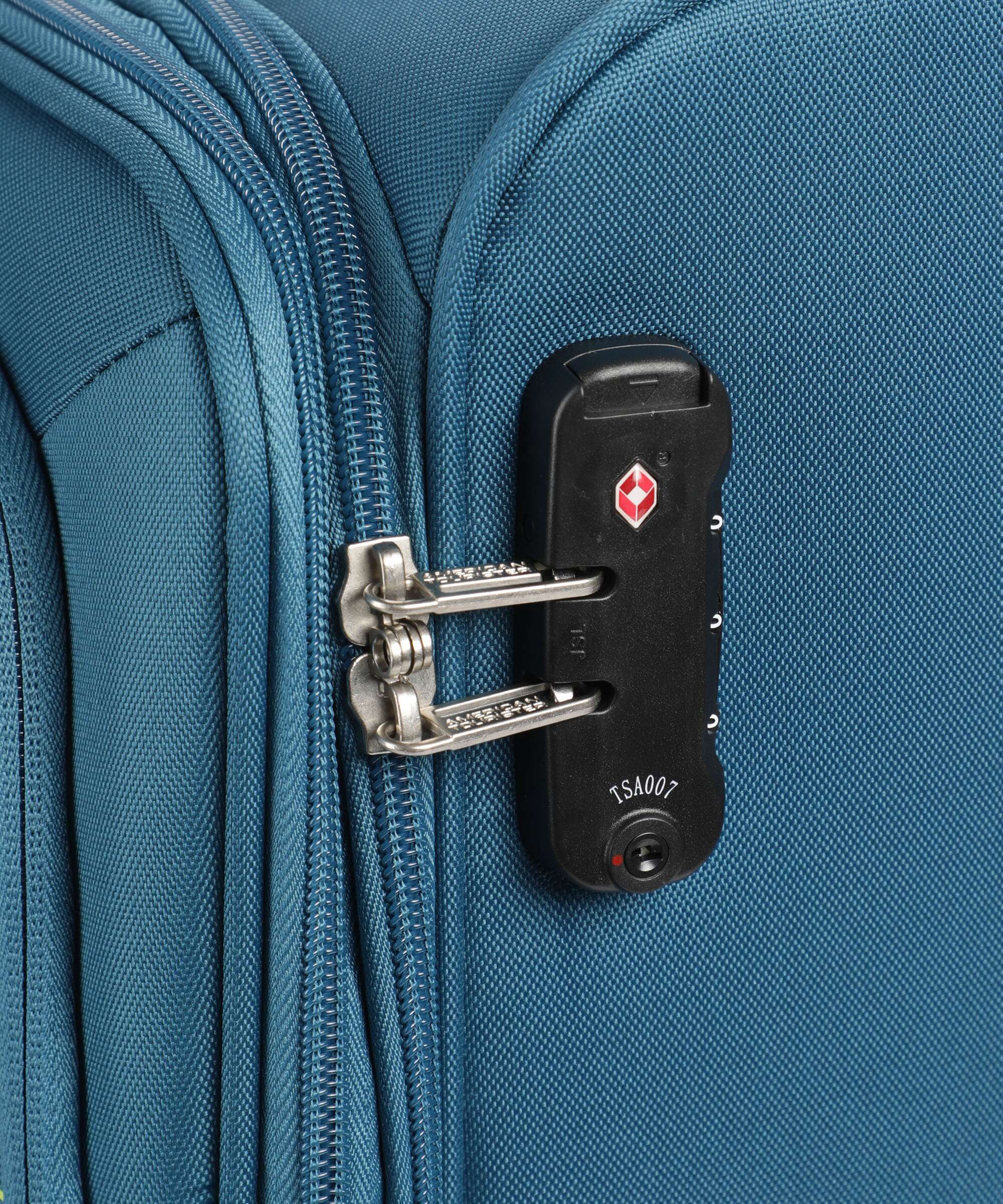 American Tourister Deep Dive Spinner (4 wheels) teal/lime