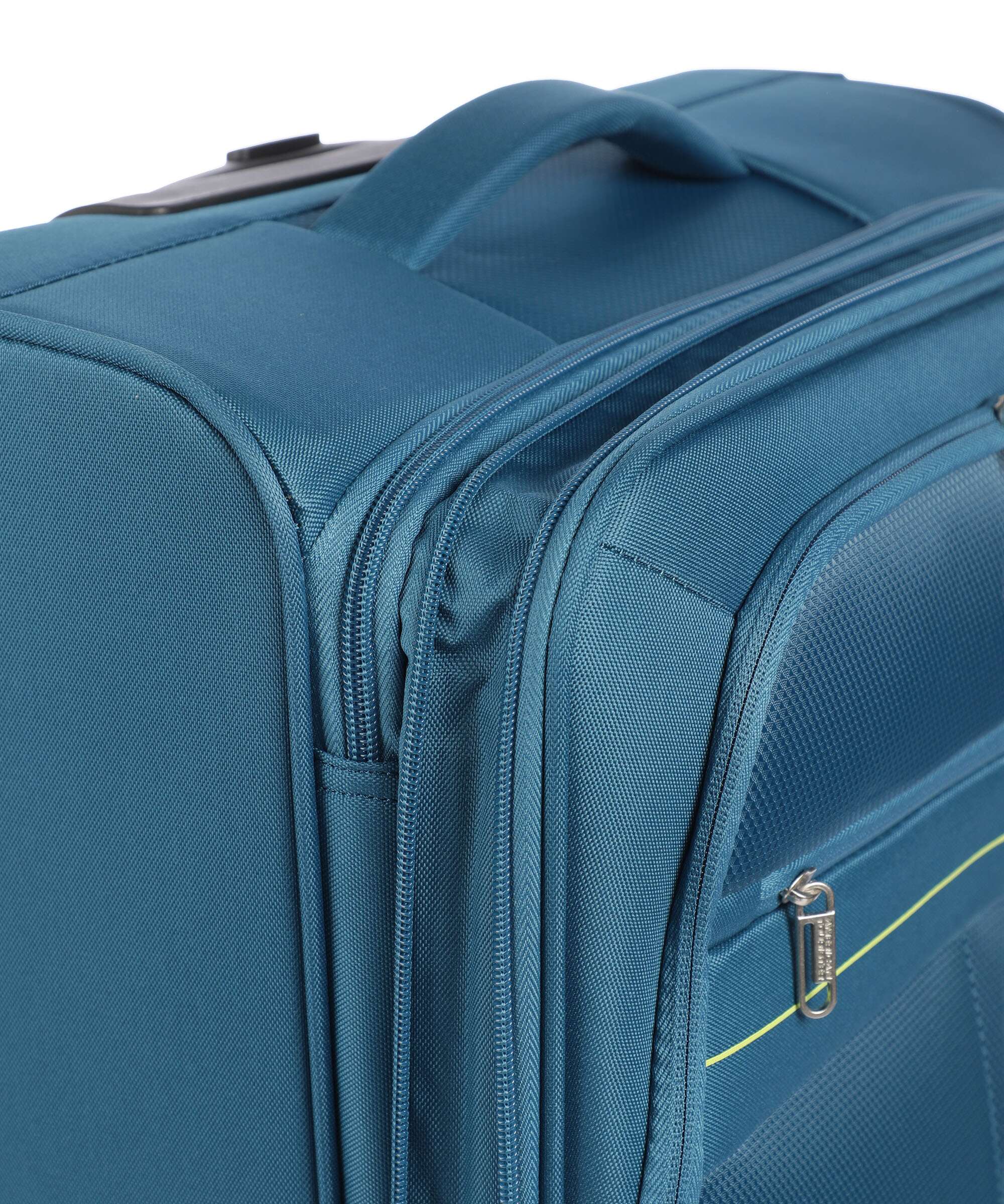 American Tourister Deep Dive Spinner (4 wheels) teal/lime