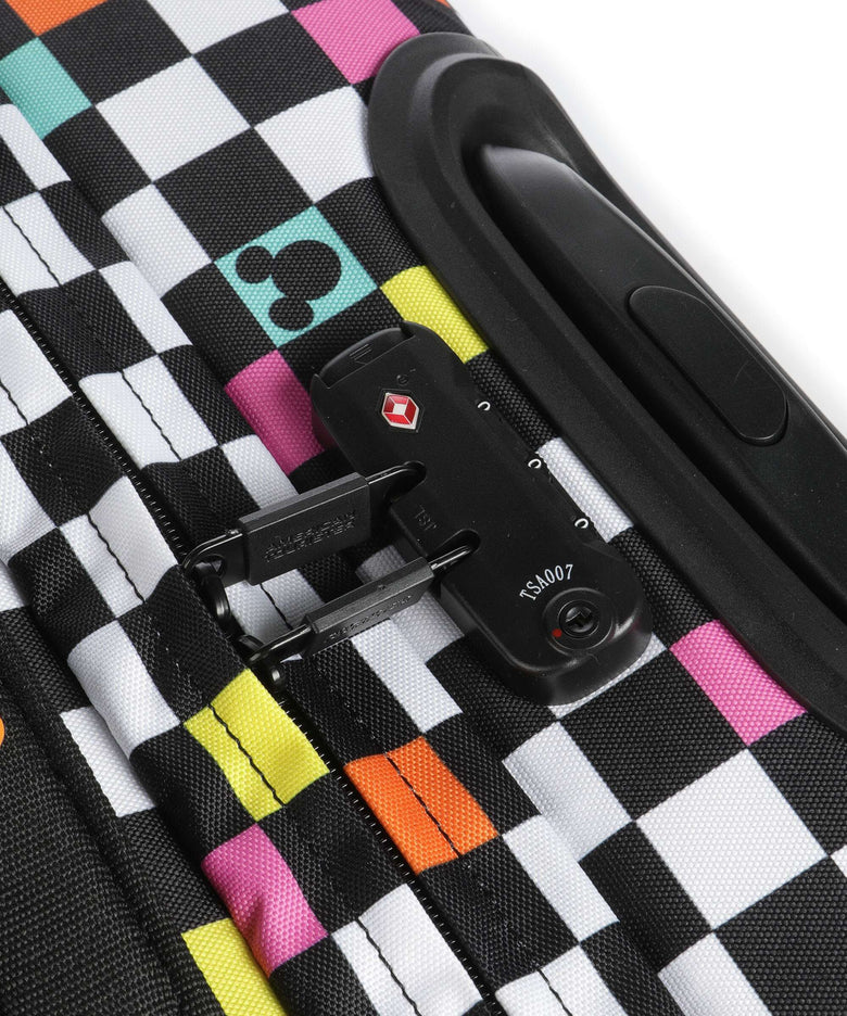 American Tourister Urban Track Disney S Travel bag with wheels mickey check