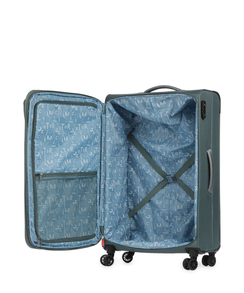 American Tourister Pulsonic Spinner (4 wheels) dark forest