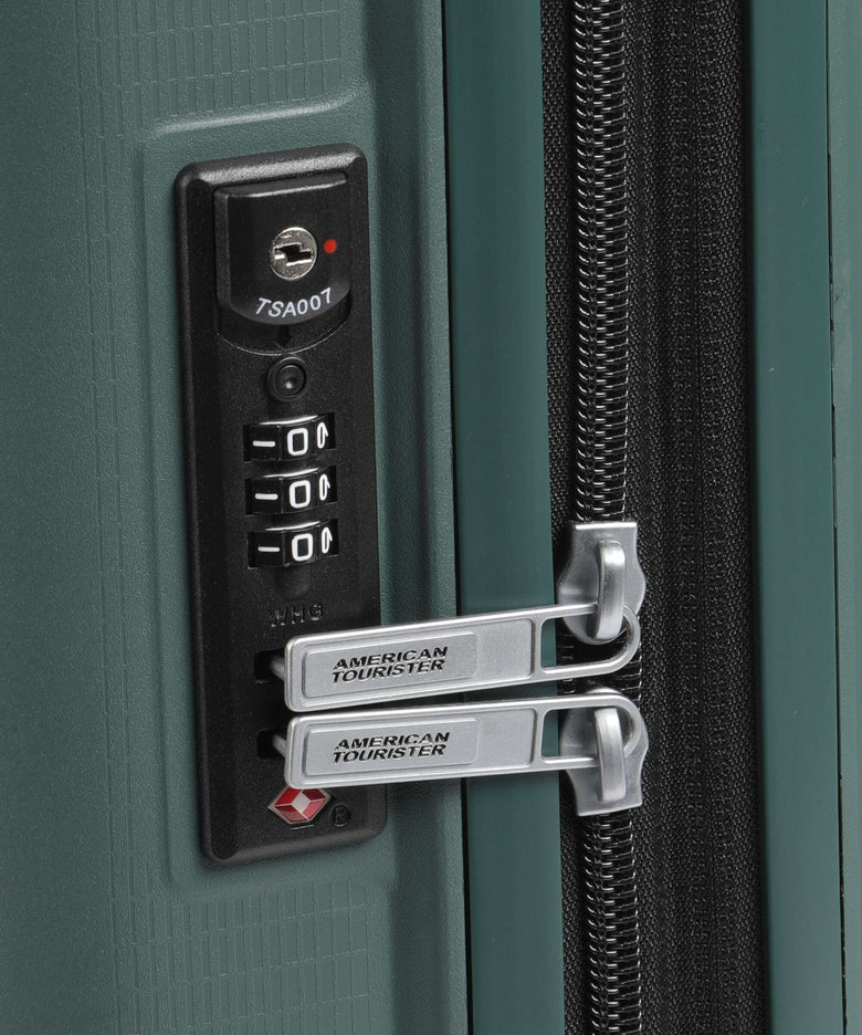 American Tourister Aerostep Spinner (4 wheels) dark forest