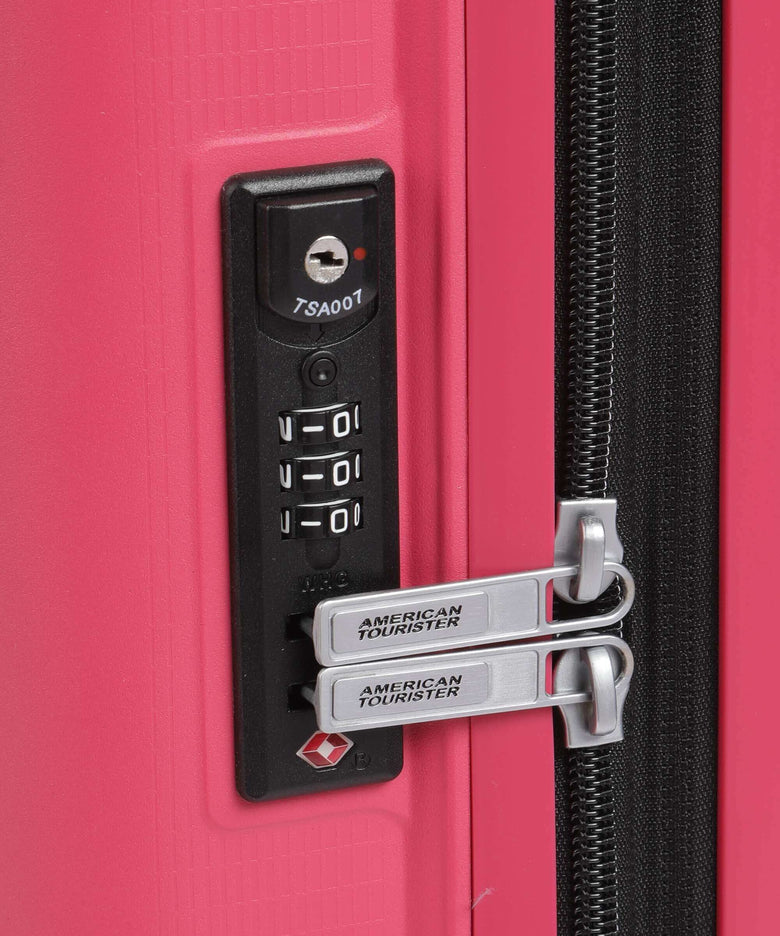 American Tourister Aerostep Spinner (4 wheels) pink flash