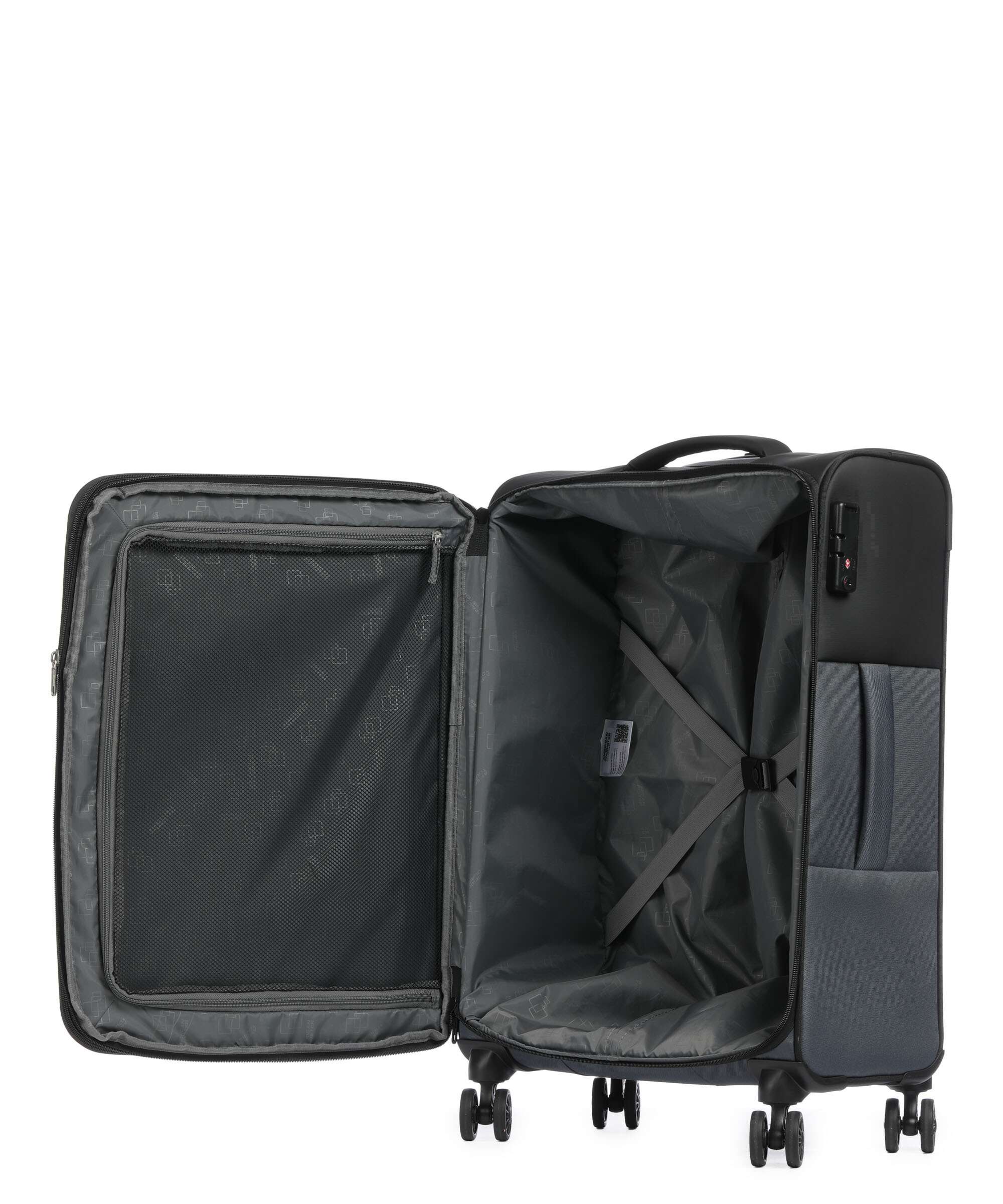 American Tourister Daring Dash M Spinner (4 wheels) black/grey