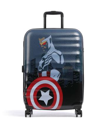 American Tourister Wavebreaker Disney Valigia trolley (4 ruote) captain america city
