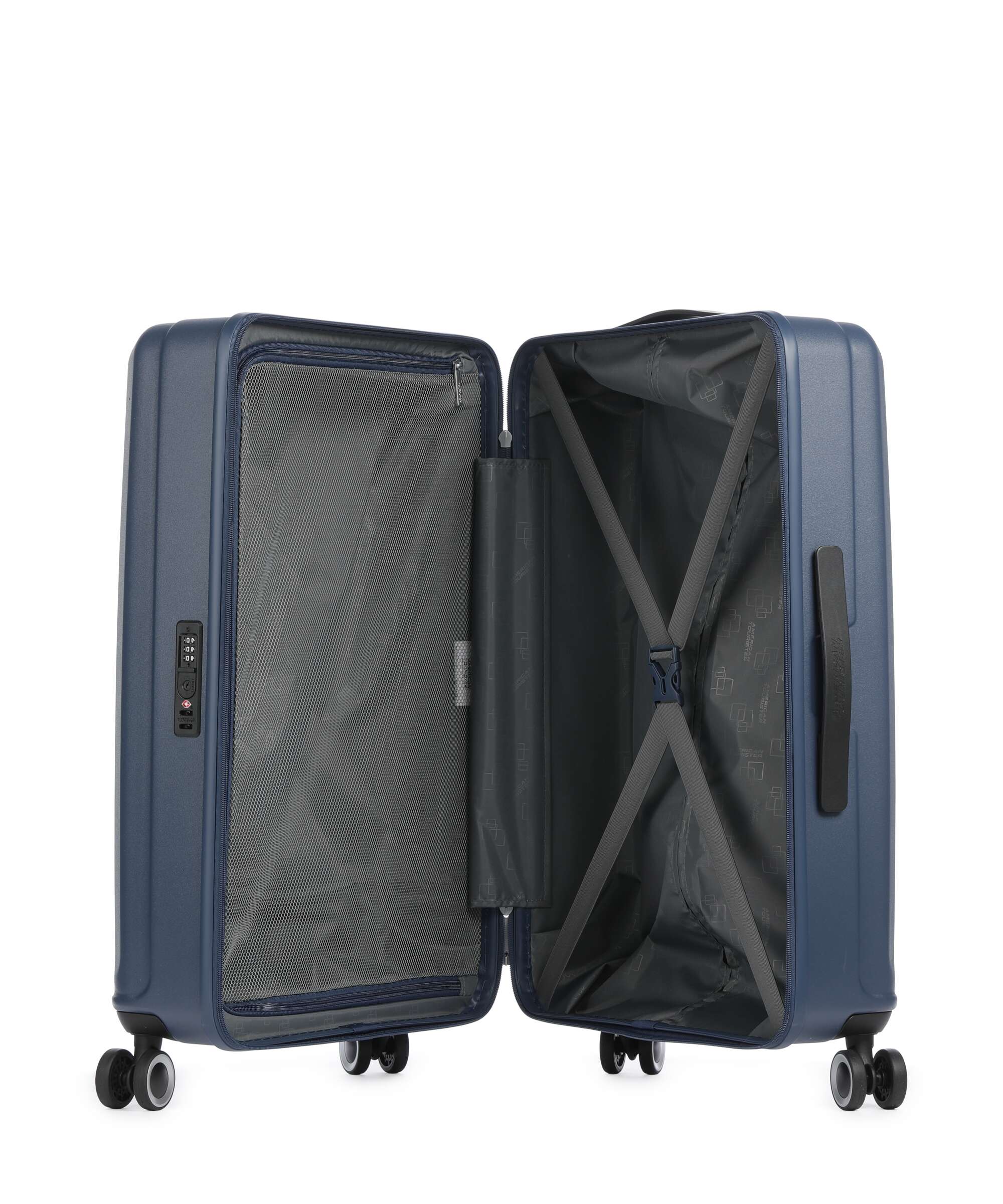 American Tourister Sunset Hills Spinner (4 wheels) navy blue