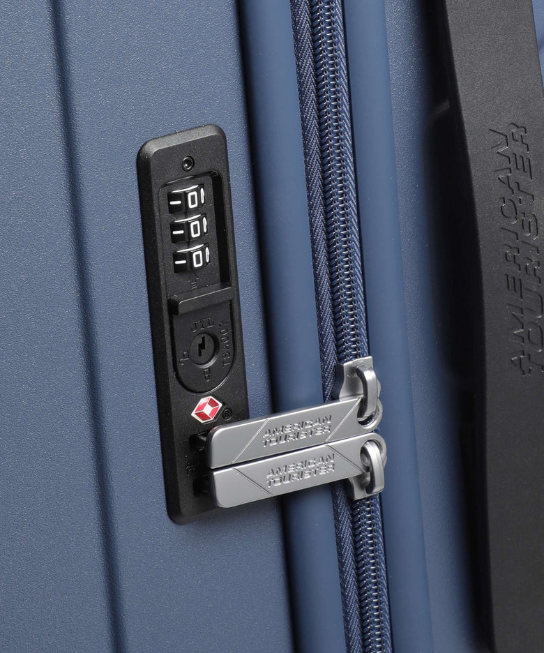 American Tourister Sunset Hills Spinner (4 wheels) navy blue