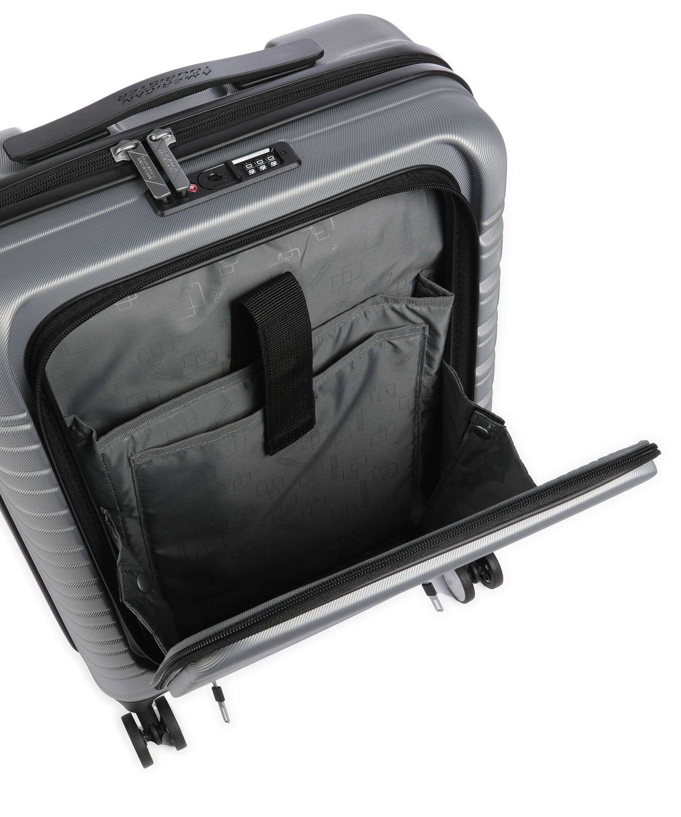 American Tourister Flashline Spinner (4 wheels) sky silver