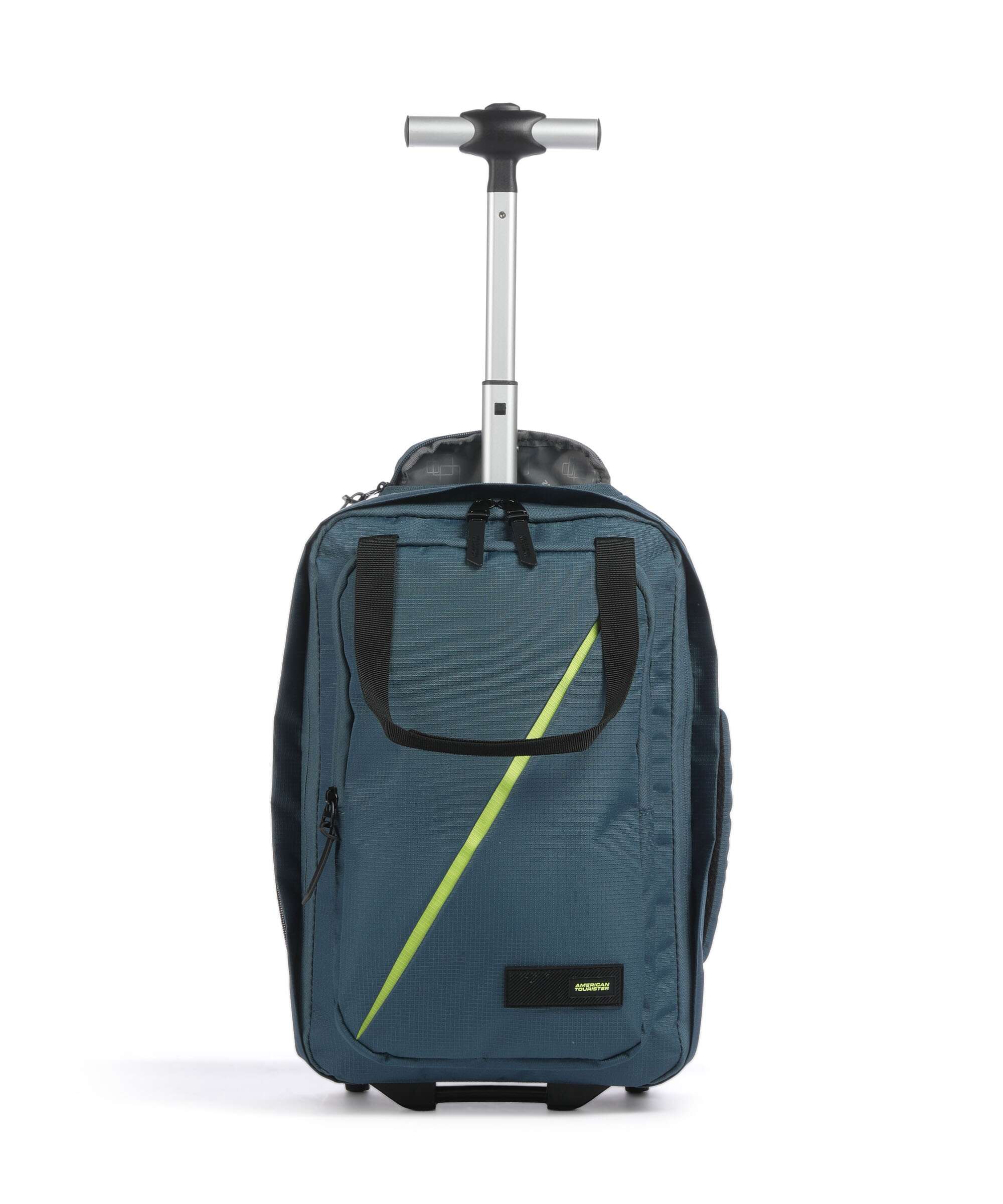 American Tourister Take2Cabin Backpack with wheels harbor blue
