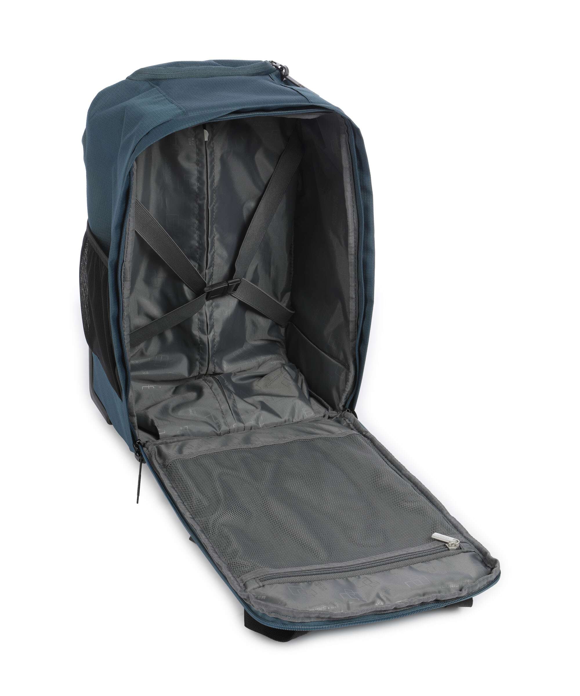 American Tourister Take2Cabin Backpack with wheels harbor blue