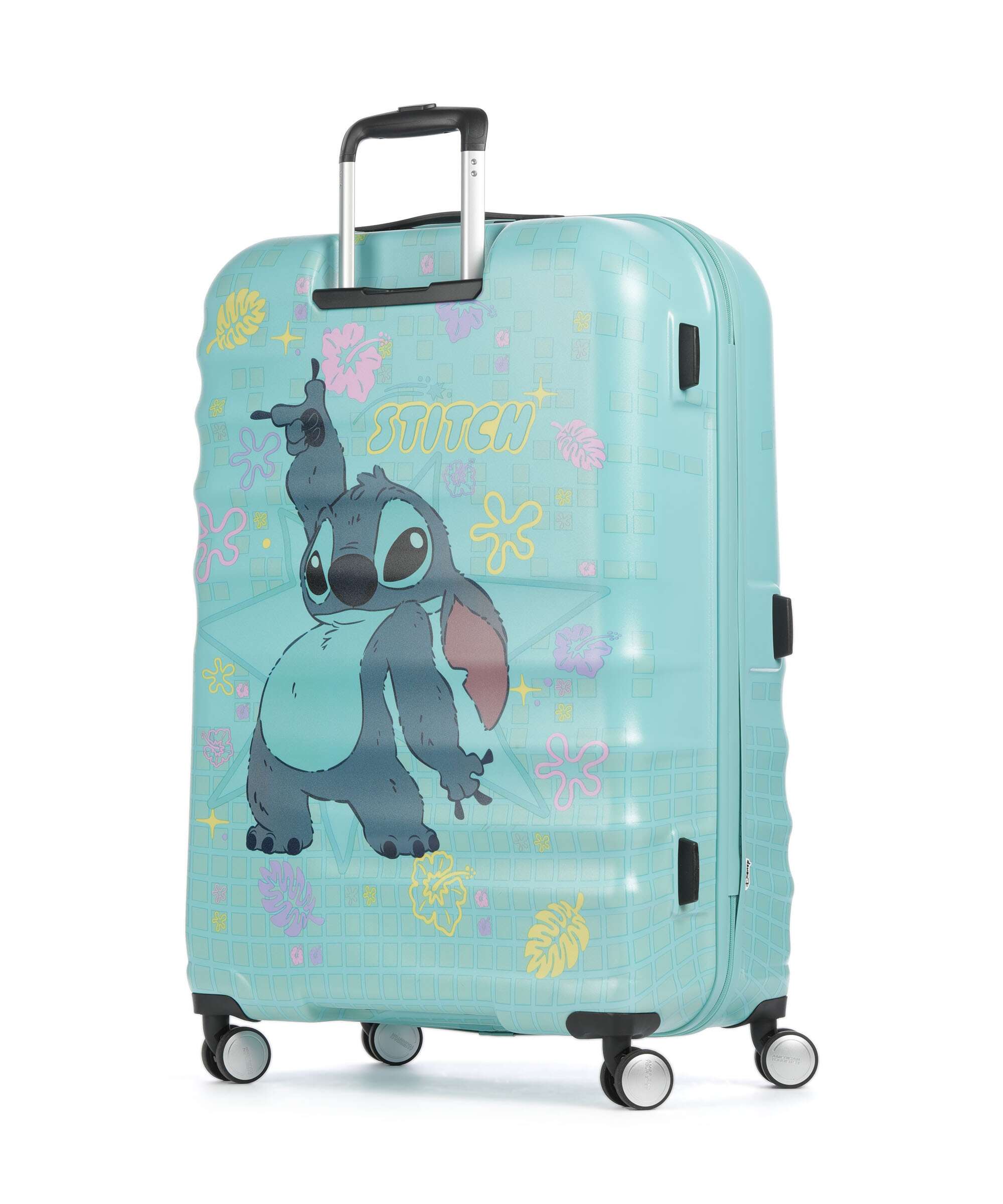 American Tourister Wavebreaker Disney Spinner (4 wheels) stitch flower