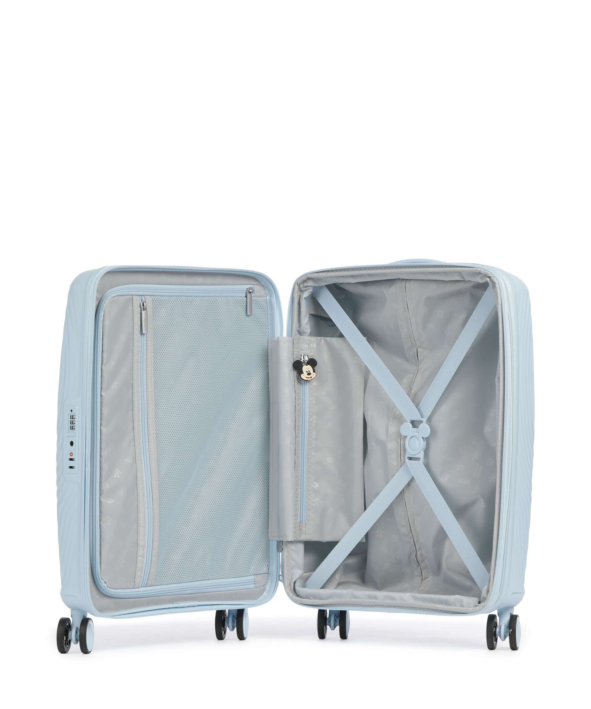 American Tourister Mickey Magic Spinner (4 wheels) mickey pastel blue