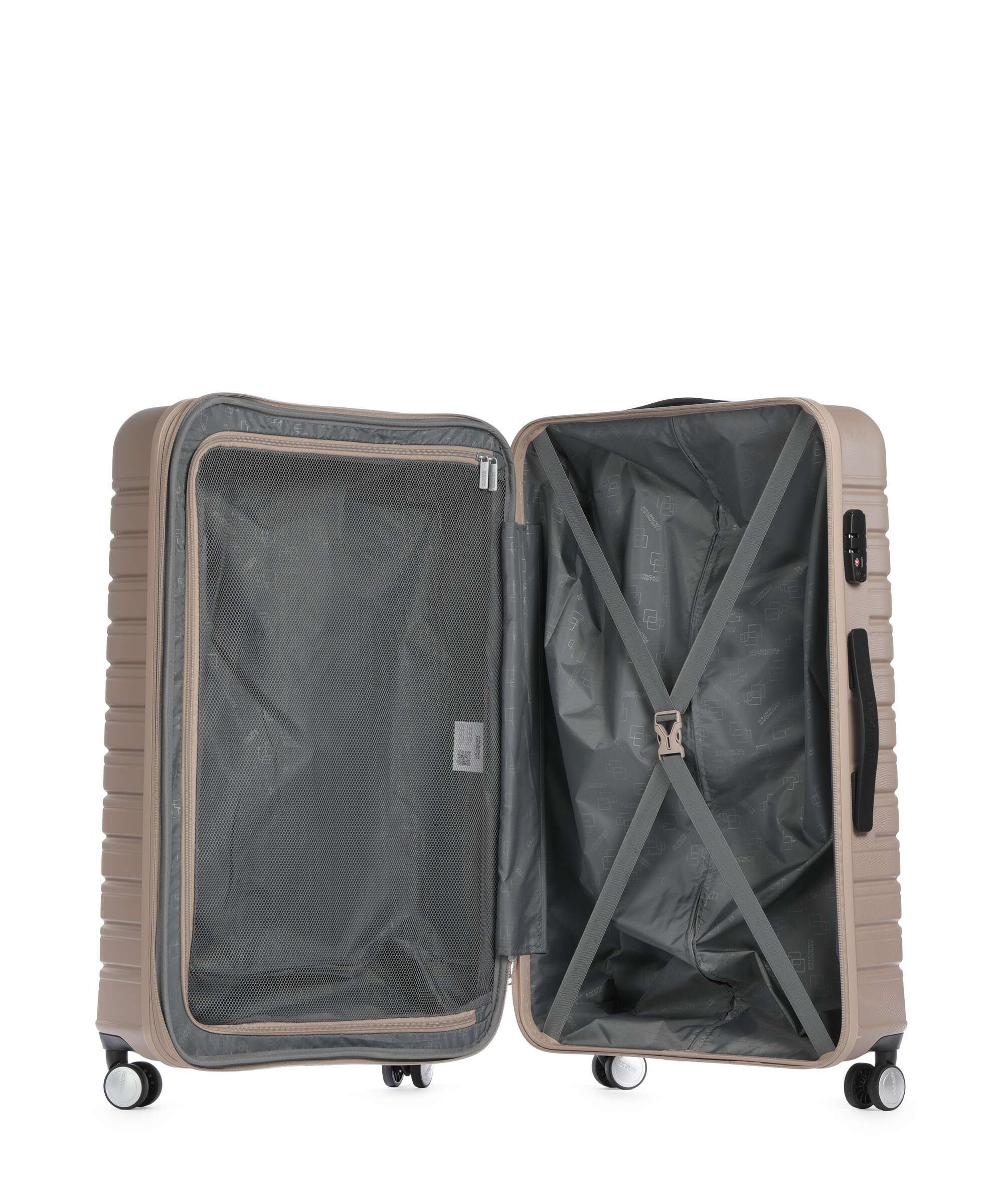 American Tourister Flashline Spinner (4 wheels) ivory gold