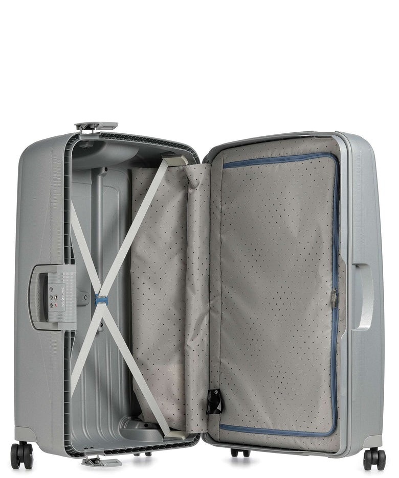 Samsonite S'Cure Spinner (4 wheels) silver