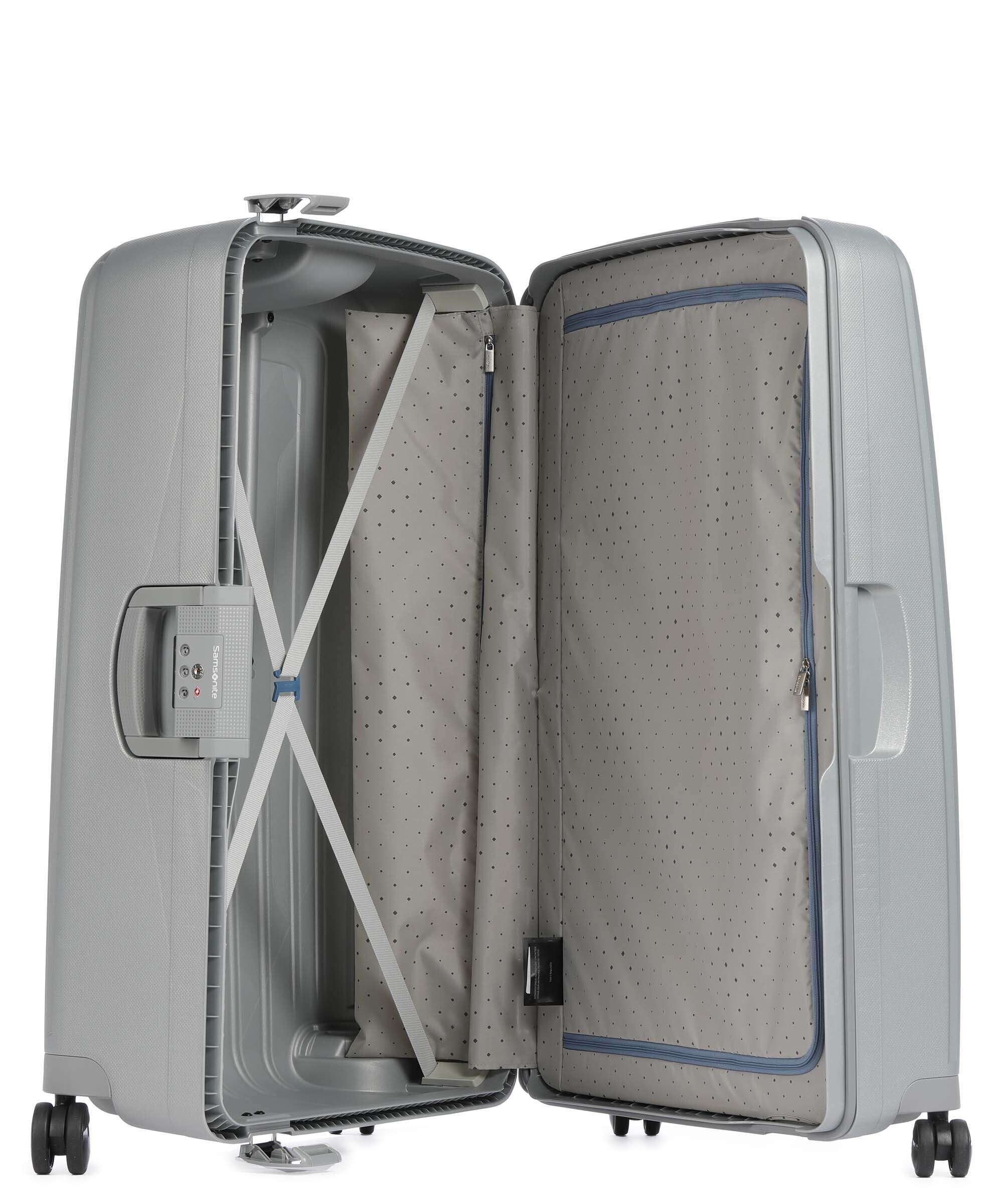 Samsonite S'Cure Spinner (4 wheels) silver