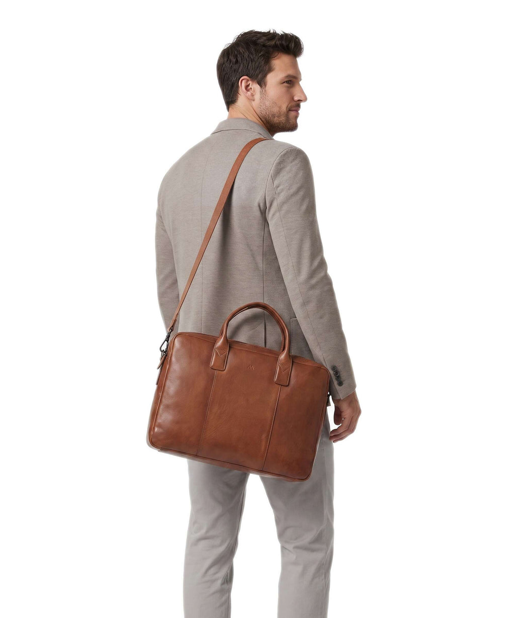 Markberg Ashton Briefcase cognac