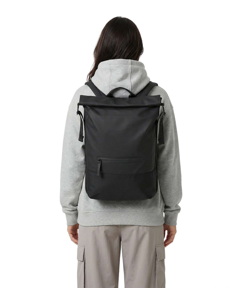 Rains Trail Rolltop backpack black