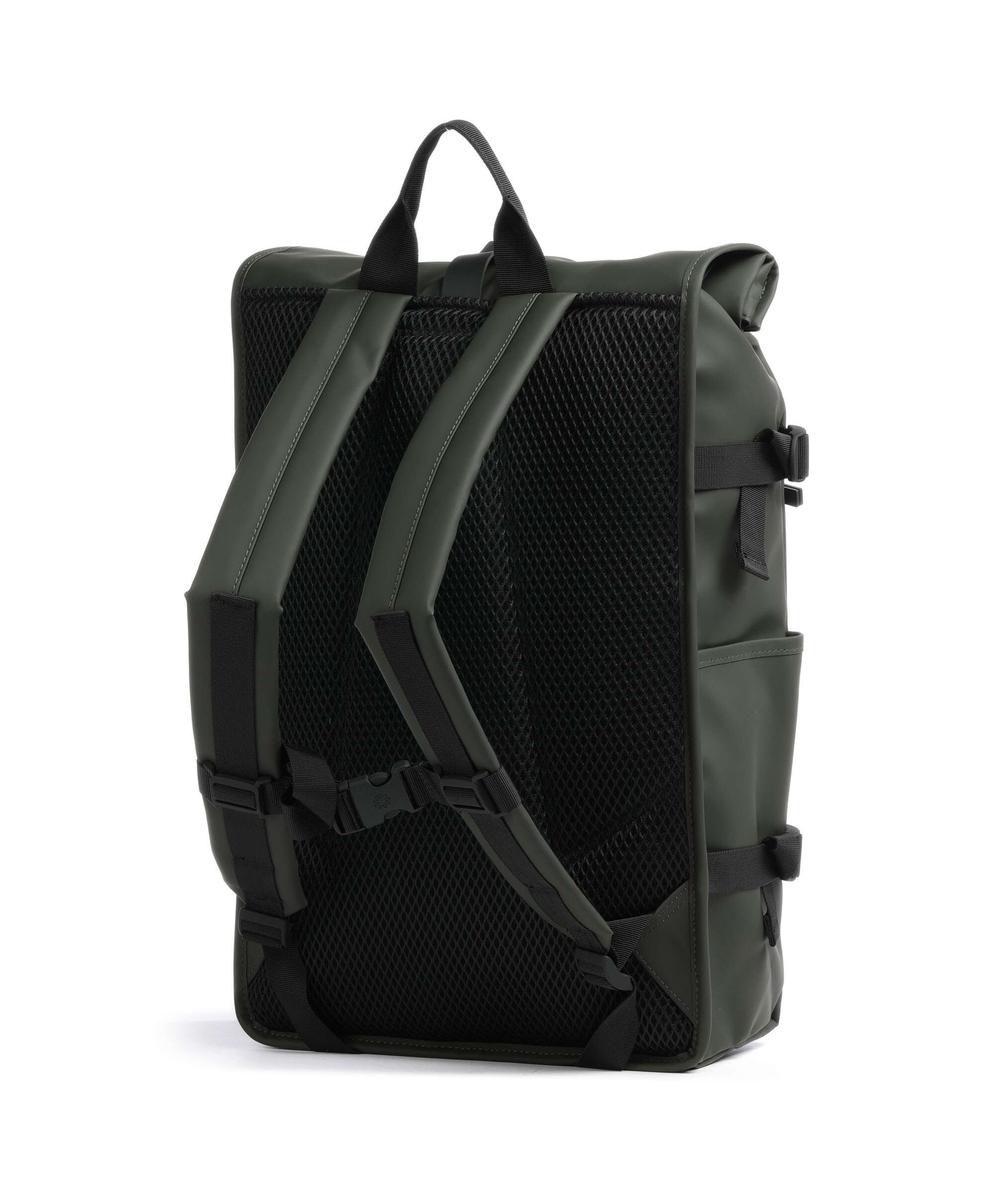 Rains Large Rolltop backpack green