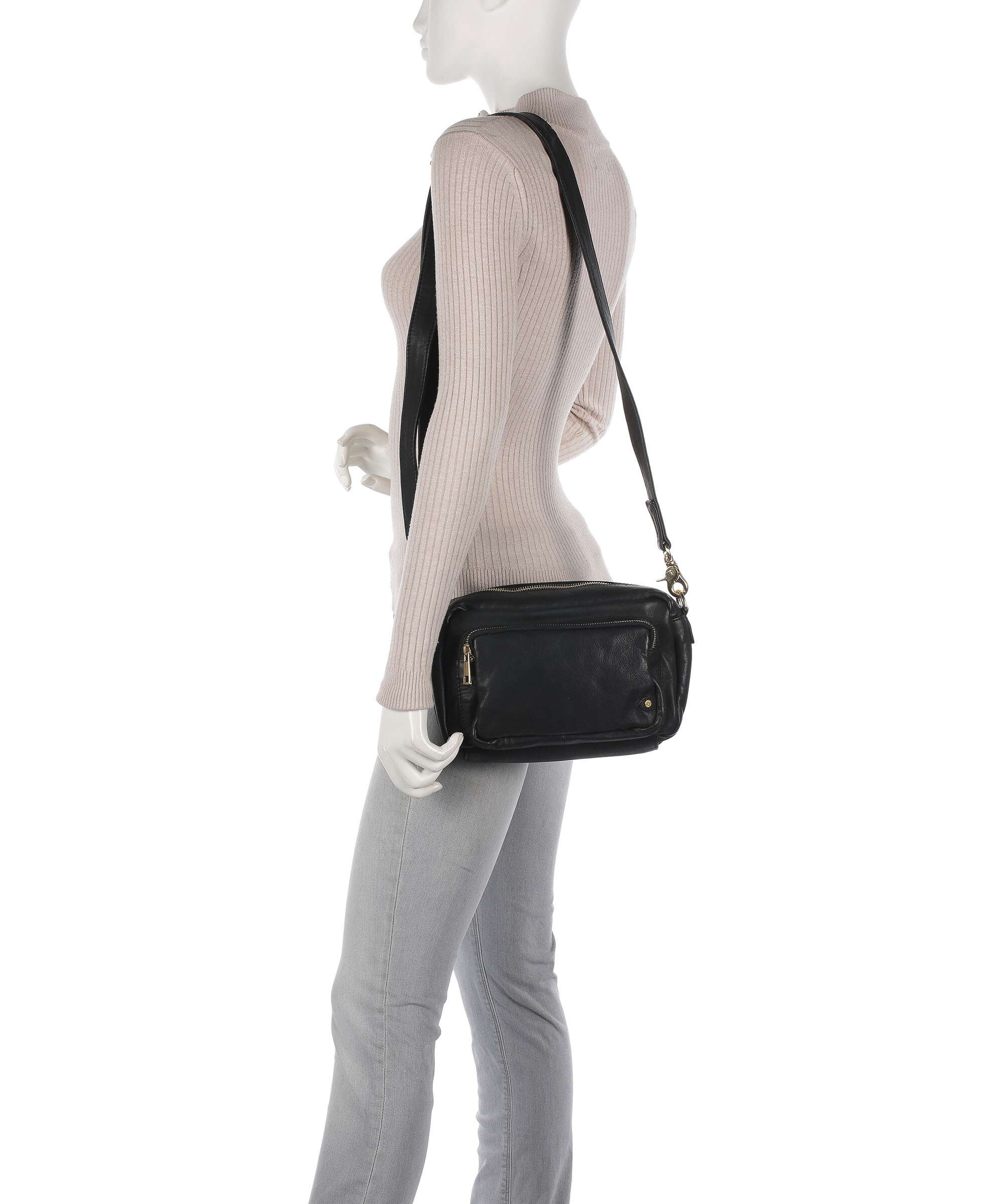 Depeche Golden Chic Crossbody bag black