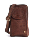 Depeche Golden Chic Phone bag brandy