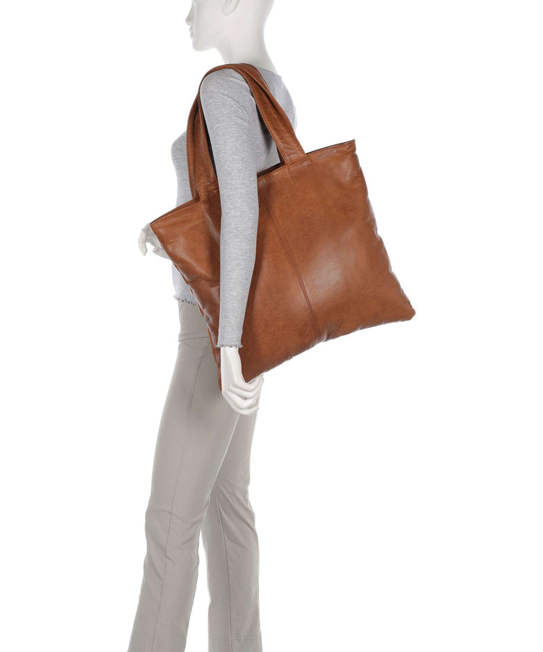 Depeche Power Field Tote bag cognac