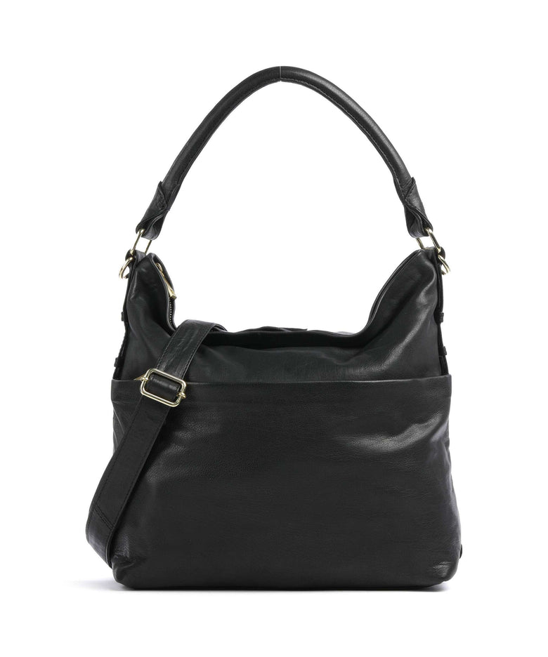 Depeche Golden Chic Hobo bag nero
