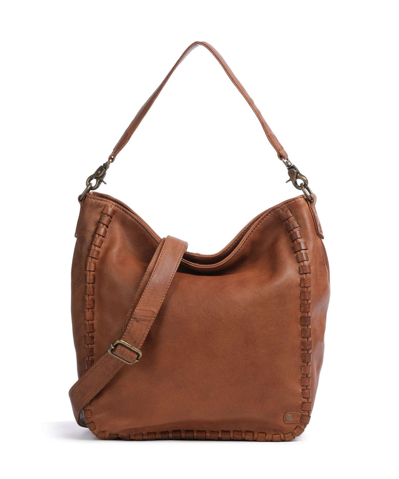 Depeche Tailors Stitch Shoulder bag cognac