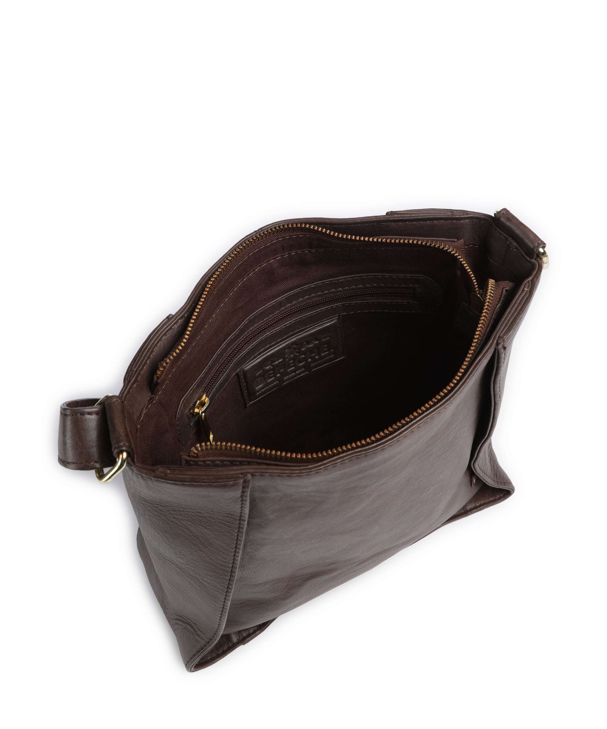 Depeche Golden Chic Crossbody bag coffee