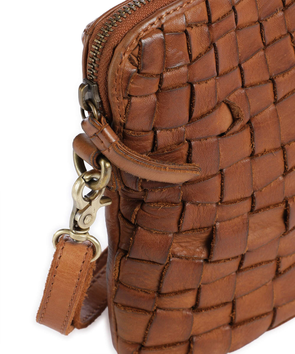Depeche Warsaw Phone bag vintage cognac