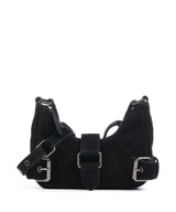 Núnoo Suede Palma Borsa a spalla black
