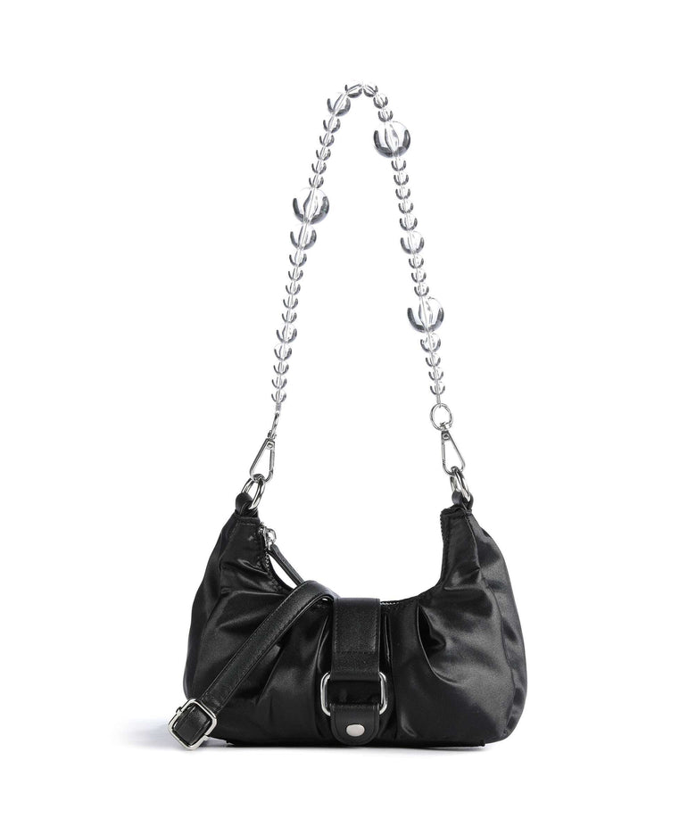Núnoo Satin Flora Shoulder bag black