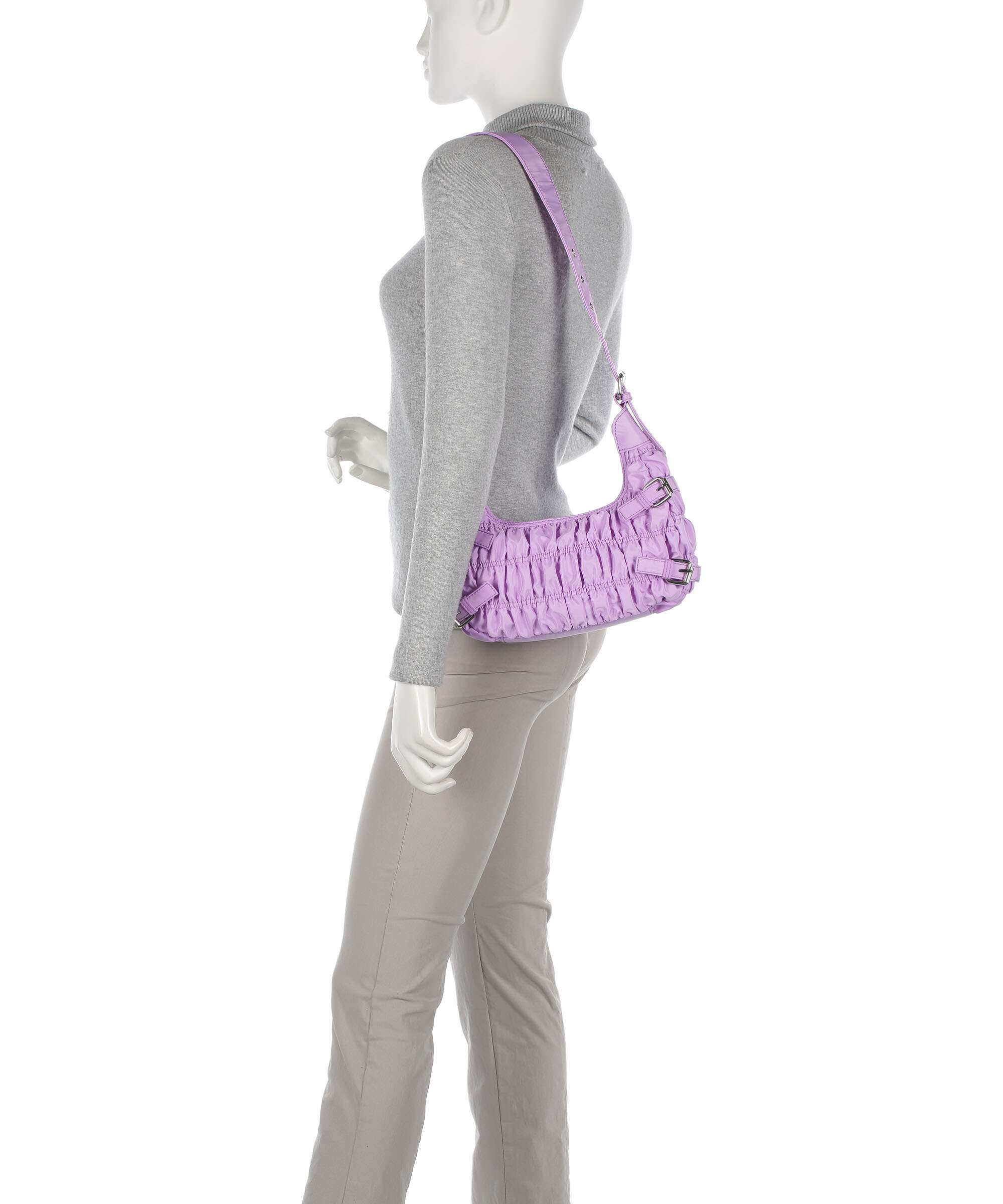 Núnoo Recycled Nylon Alaska Hobo bag purple