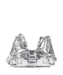 Núnoo Recycled Cool Palma Borsa a spalla silver