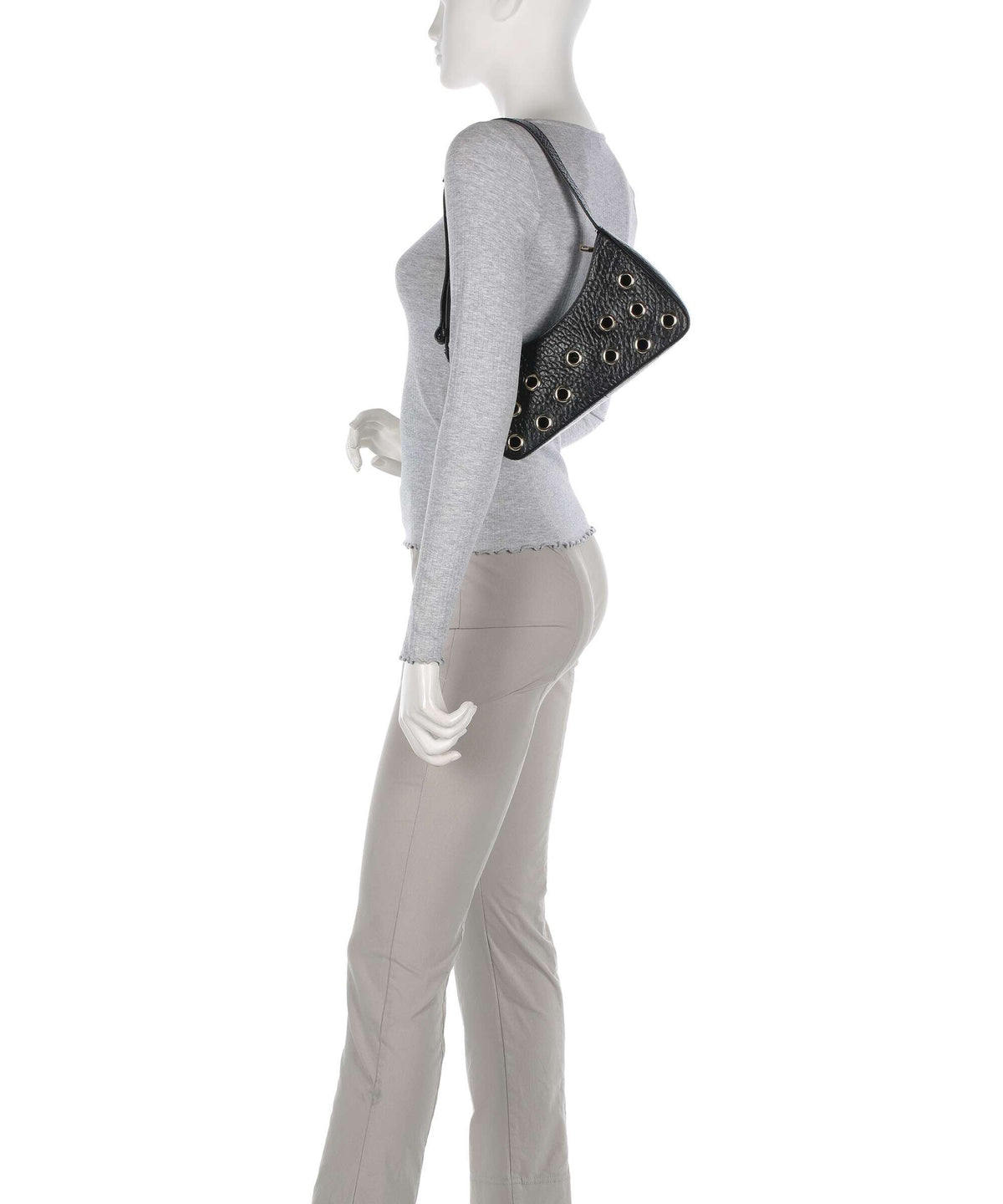 Núnoo New Zealand Apollo 2 Eyelet Shoulder bag black