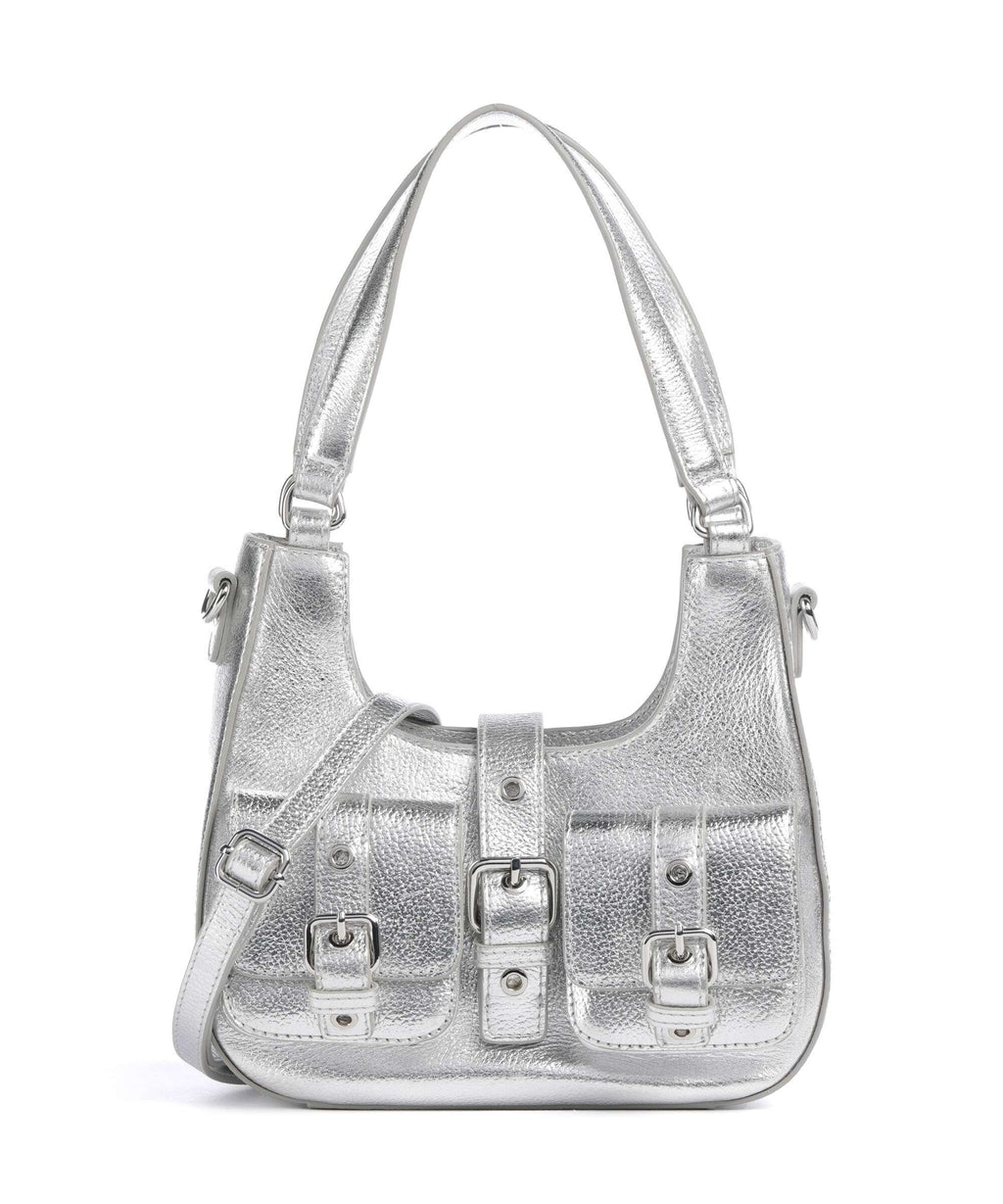 Núnoo Metallic Small Alva Shoulder bag silver