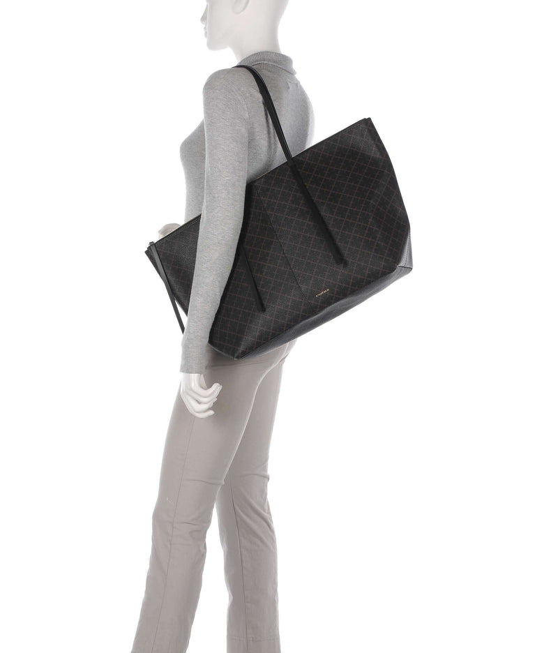 by Malene Birger Luze Tote bag dark chokolate