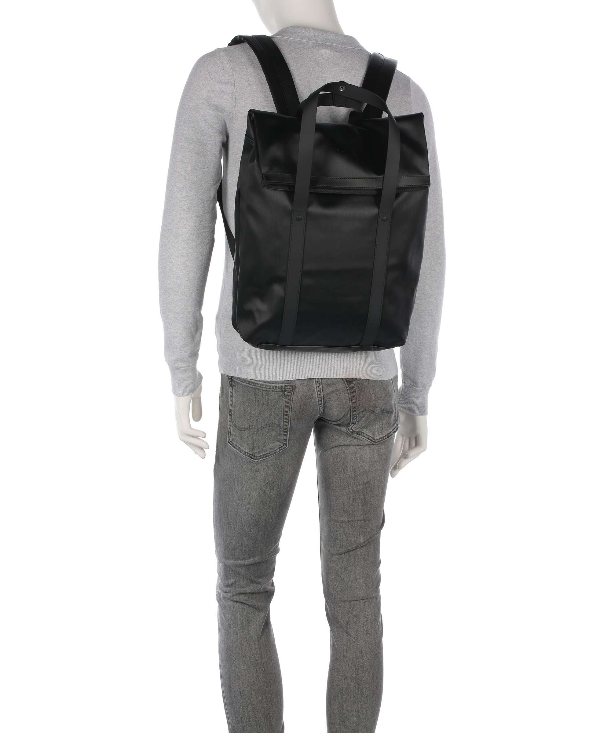 Rains 2 Way Backpack bag black grain