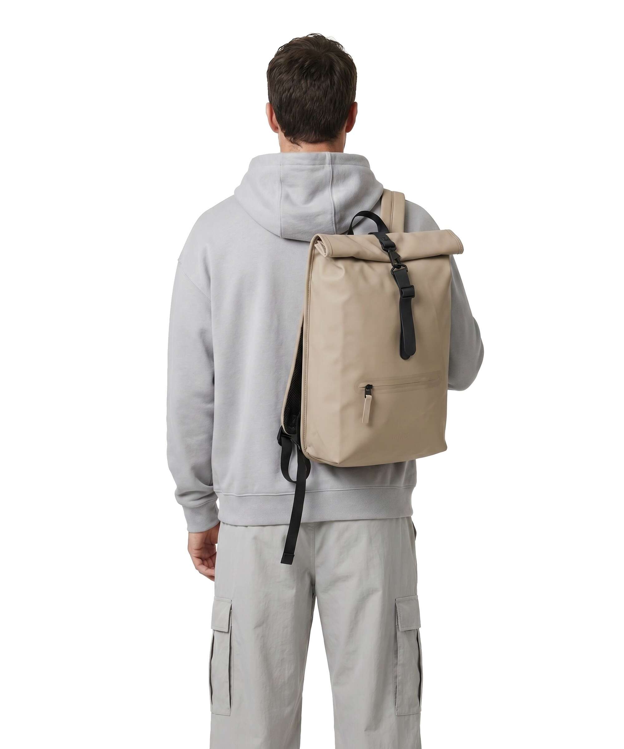 Rains Rolltop backpack beige