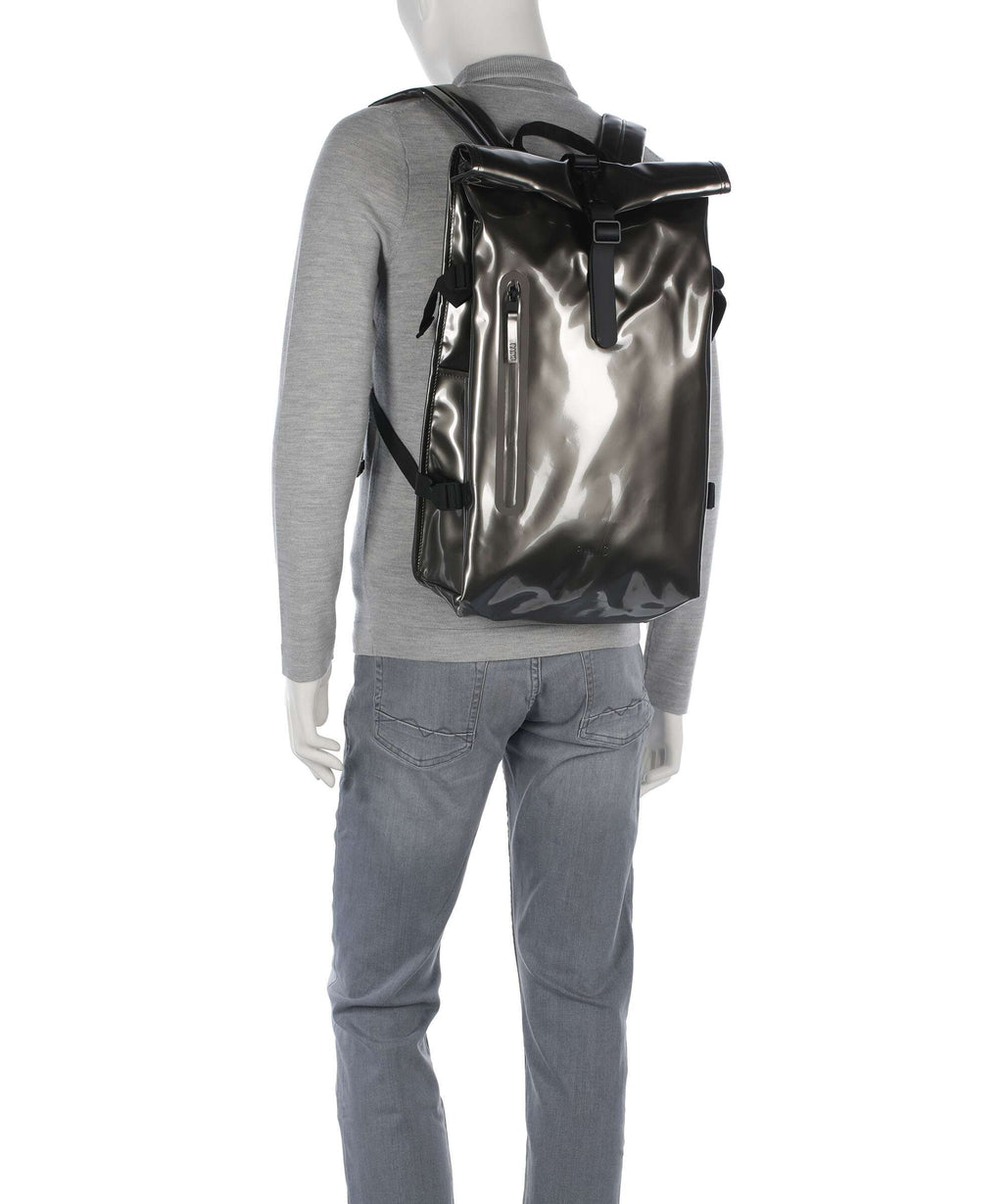 Rains Large Rolltop backpack raven