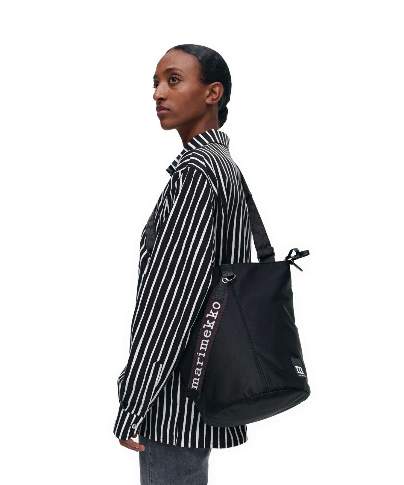 Marimekko Solid All Day Bucket bag black