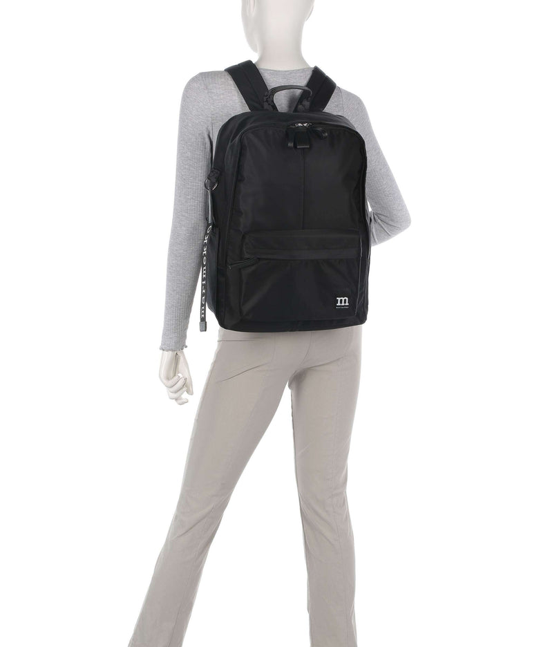 Marimekko Zip Top Solid Backpack black