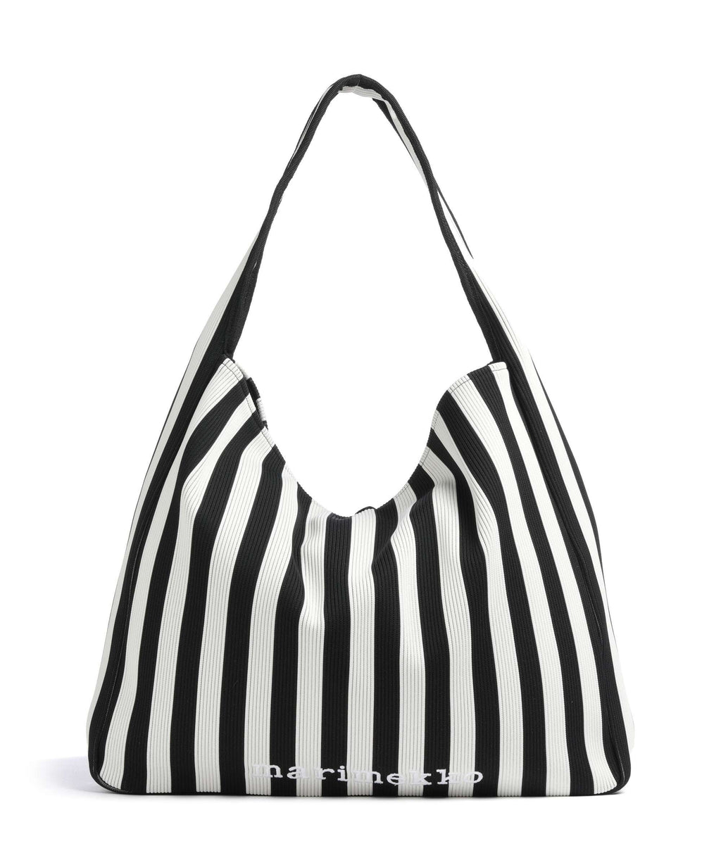 Marimekko Knitted Merirosvo Hobo bag black/offwhite