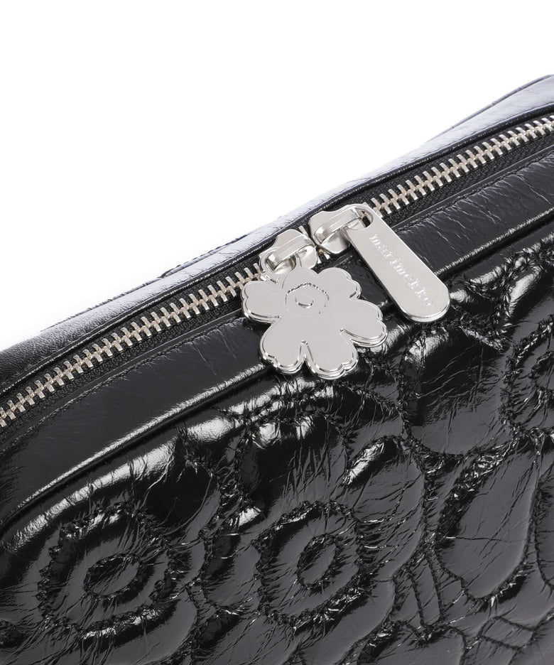 Marimekko Unikko Soft Gratha Crossbody bag shiny black