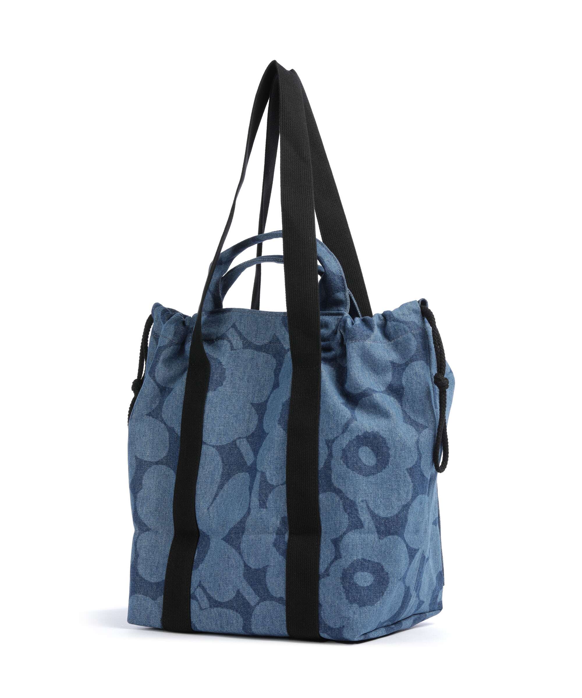 Marimekko Mono City Unikko Tote bag mid indigo