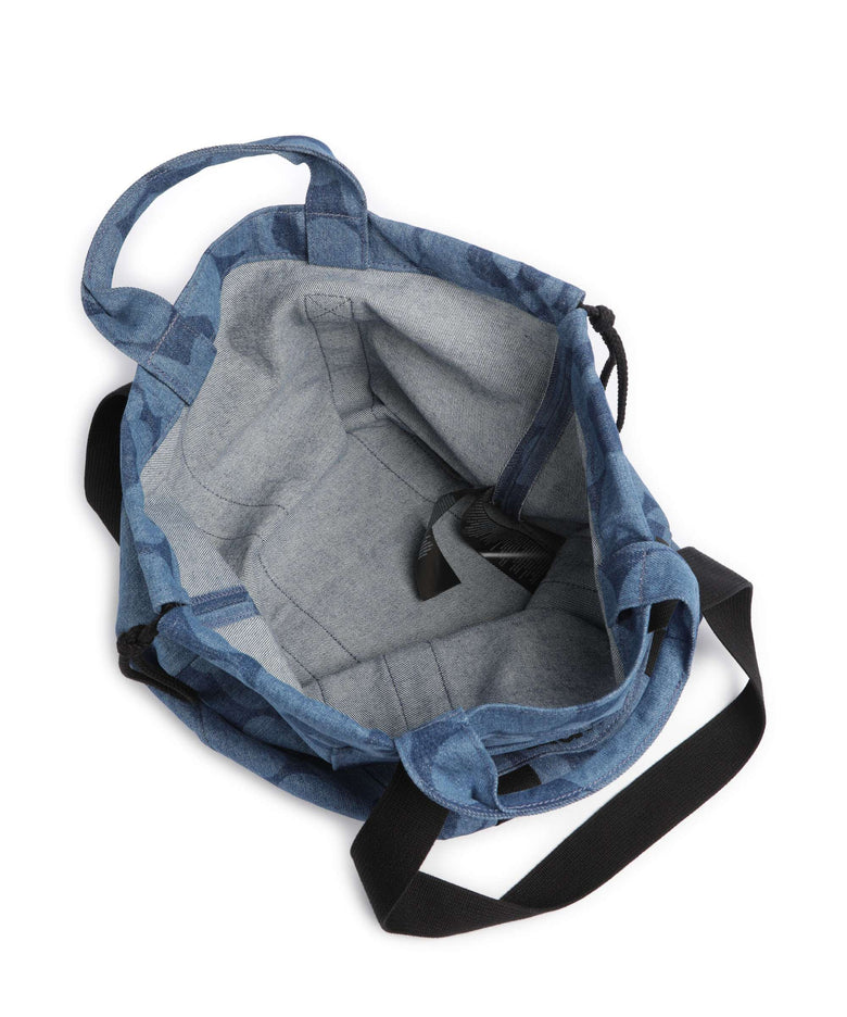 Marimekko Mono City Unikko Tote bag mid indigo