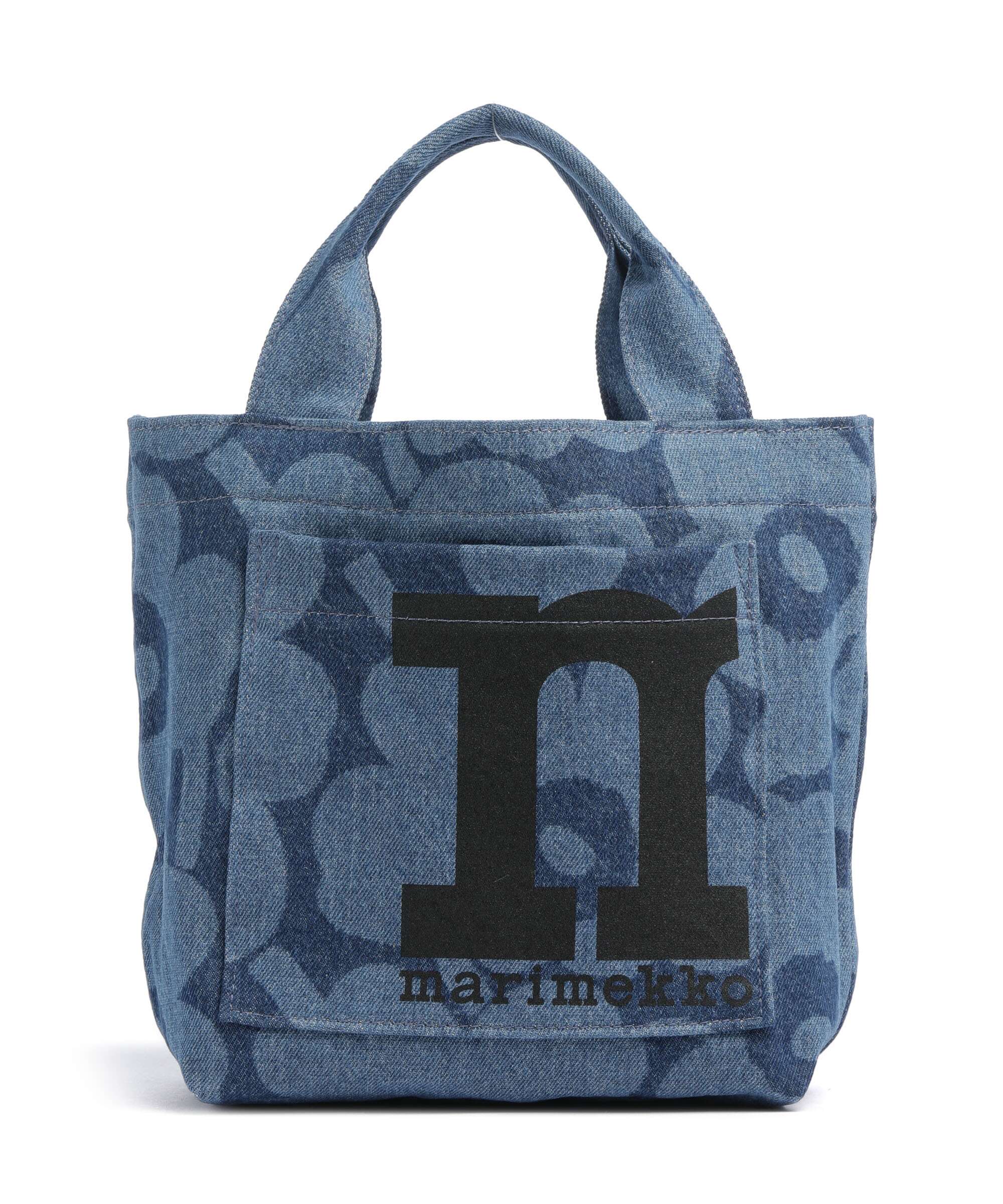 Marimekko Mono Unikko Mini Handbag mid indigo