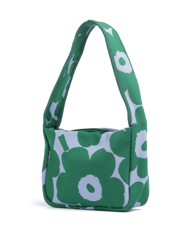 Marimekko Knitted Unikko Shoulder bag dark green/blue