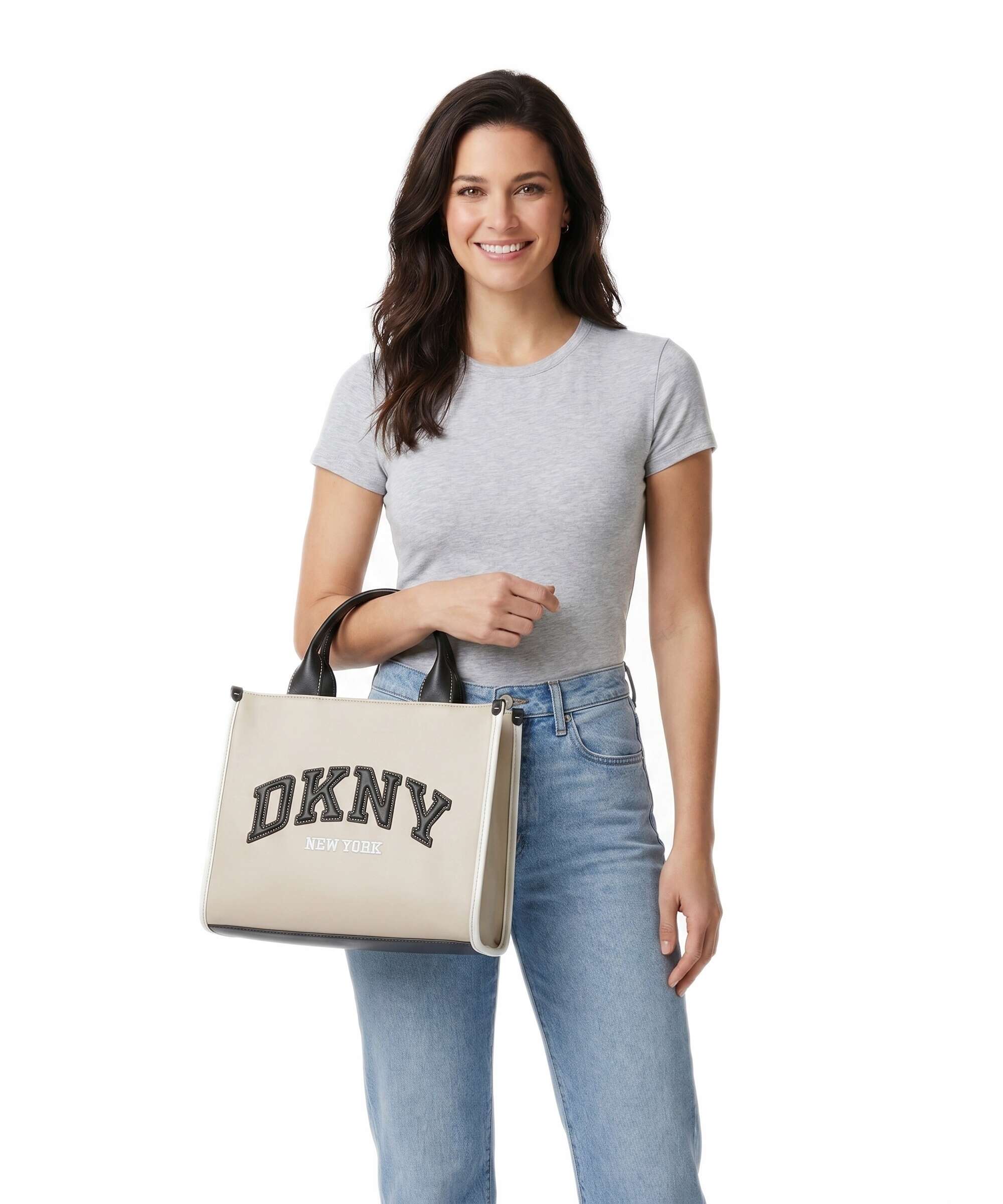 DKNY Hadlee Medium Handbag light taupe