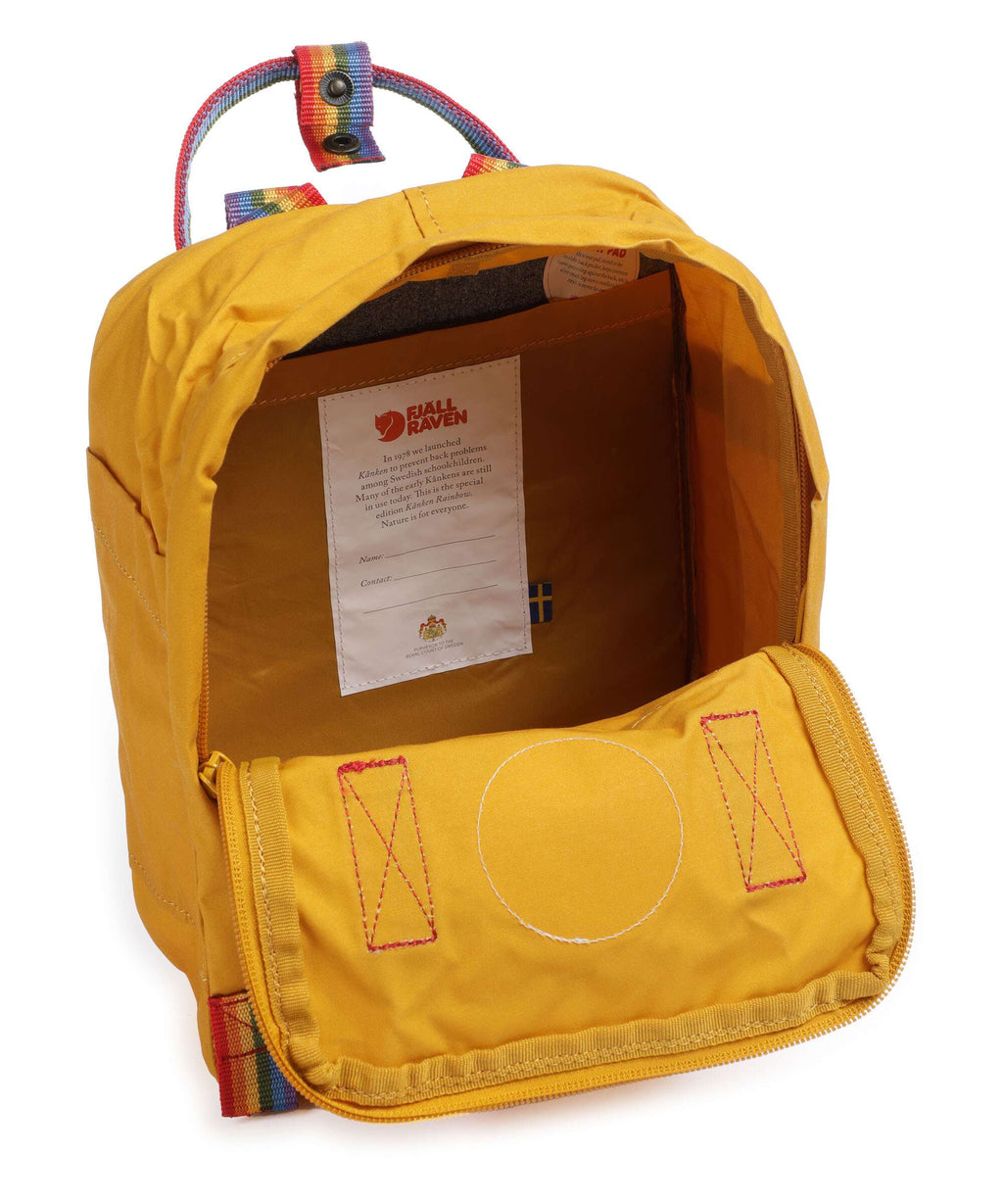 Fjällräven Kånken Rainbow Mini Backpack ochre/rainbow