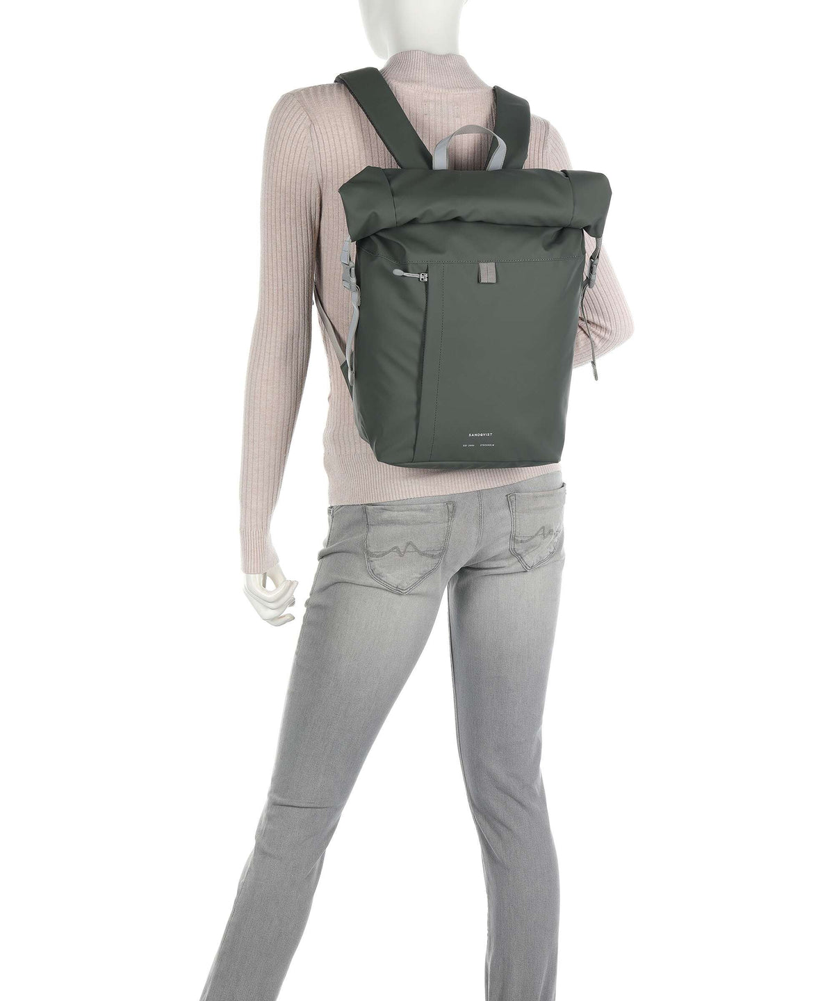 Sandqvist Stream Konrad Rolltop backpack black 